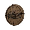 "Pstruh" Dřevěné hodiny 32 cm