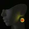24188 5 luminous earrings pupils green red