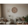 Dřevěné hodiny nástěnné "Velké číslice" dub světlý