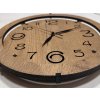 Dřevěné hodiny nástěnné "Velké číslice" dub 31 cm
