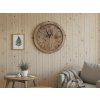 "Pampeliška" Dřevěné hodiny dub světlý