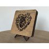 Srdce lampa 19x19 cm