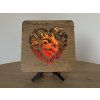 Srdce lampa 19x19 cm