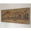 5589 hory s ptaky svetelny obraz s baterii 110x50cm