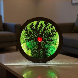 💚Novinka v naší nabídce💚Lampa/obraz je spojením decentního osvětlení , kopečkového a plochého mechu. Do přední stěny je...