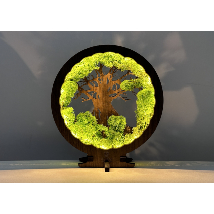 "Moss and tree" lamp 20x22cm