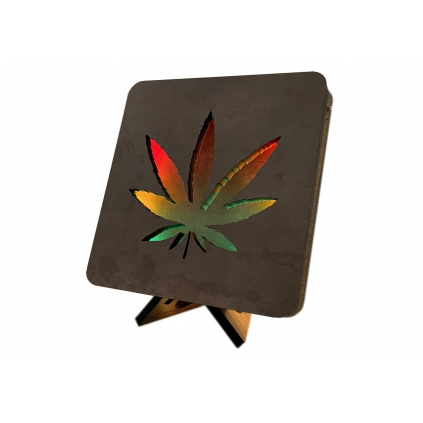 "Canabis leaf" lamp 19x19cm