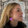 Luminous earrings "Violets"