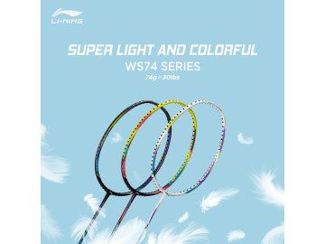 Badmintonová raketa Windstorm 74 růžovo/modrá