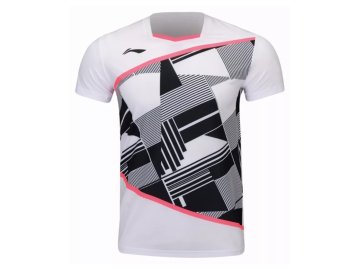 Li Ning AAYT065 3 T shirt White badminton t shirt 1 896x896