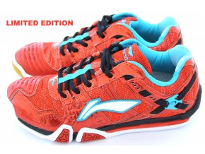 LI-NING Metall X III Ultimate Flash RED, TOP Pánská sálová obuv LIMITOVANÁ EDICE