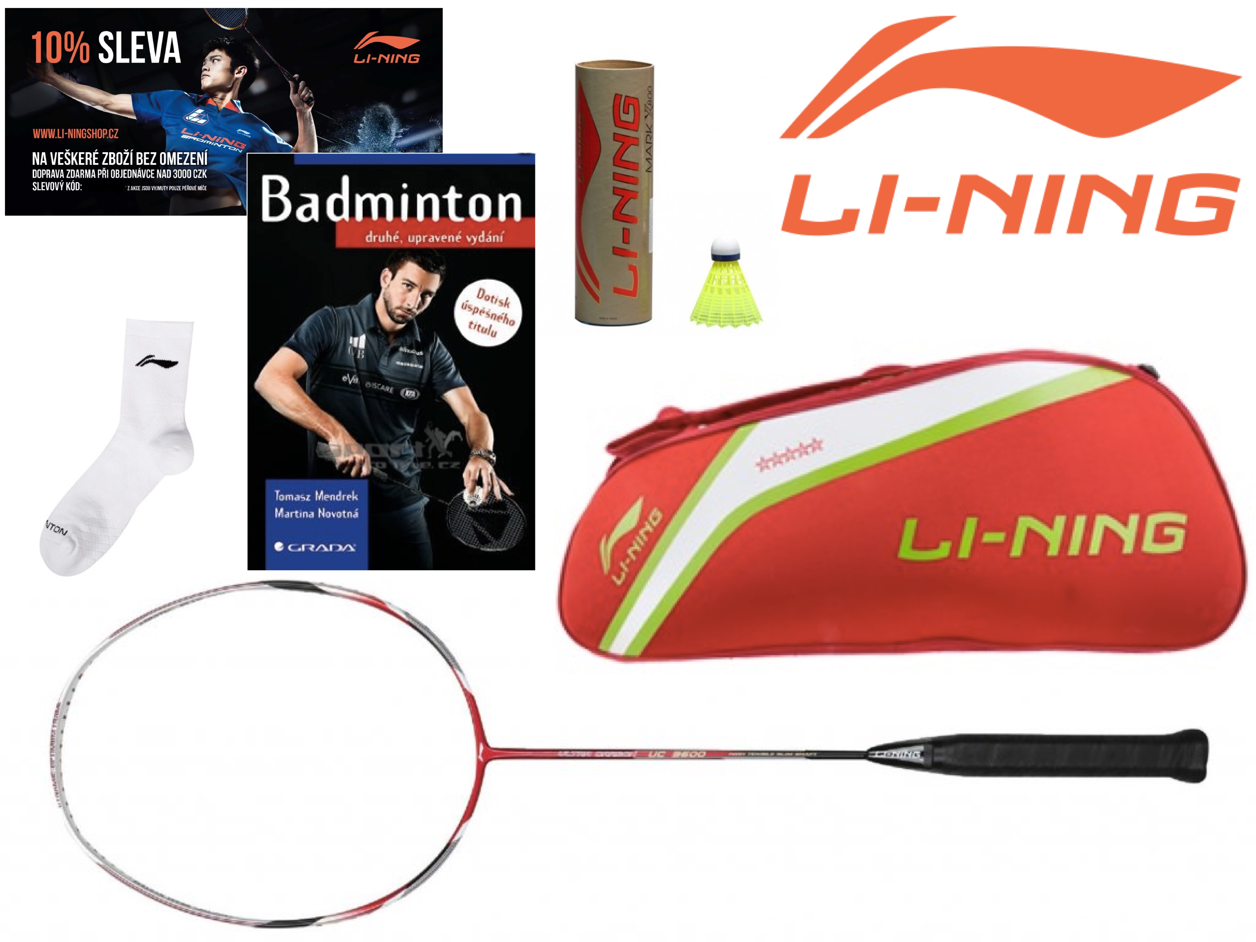 LI-NING Badmintonový SET Dámský - Začátečník
