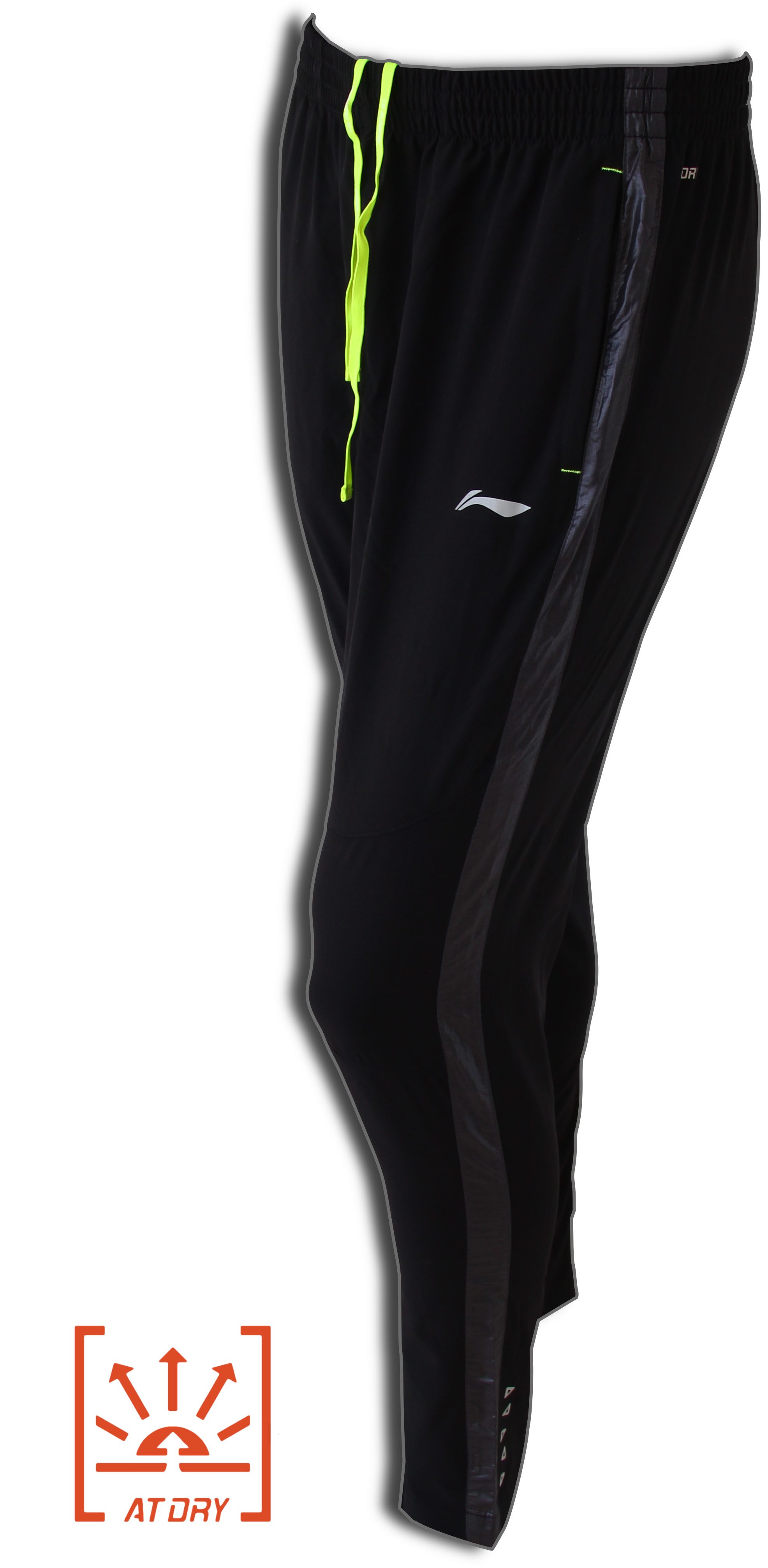 LI-NING STABLE 2016, Fresh Green, Pánské sportovní kalhoty Barva: Černá, Velikost: M
