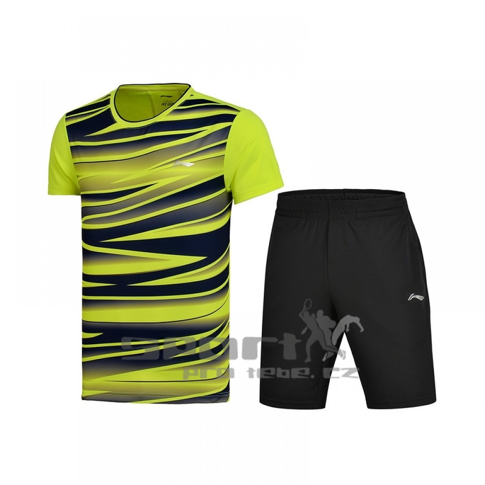 Pánský set LI-NING žlutý Barva: Žlutá, Velikost: XL