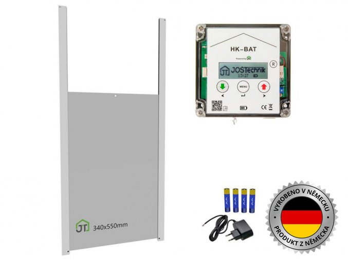 0370 Komplet automatického otevírání a zavírání kurníku JOSTechnik HK Bat 34x55 D