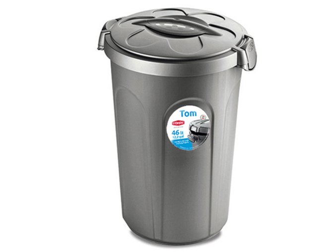 box na granule pro psy a kocky stefanplast tom 46l stribrny 1