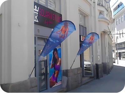 BEACH FLAGS = PLÁŽOVÉ VLAJKY