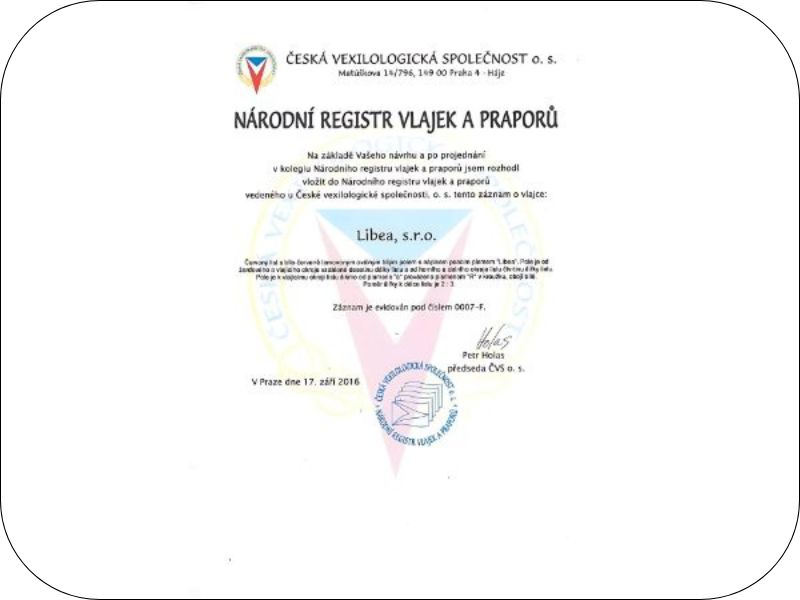 NÁRODNÍ REGISTR VLAJEK A PRAPORŮ