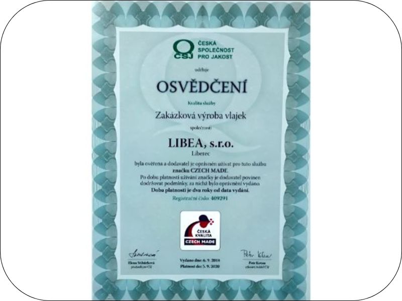 ZNAČKA KVALITY CZECH MADE