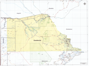 zambezie-mapa
