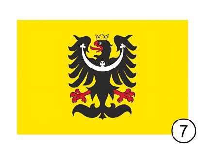 slezska zluta vlajka s orlici autojizda