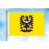 Slezská vlajka se znakem