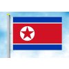 severni-korea-vlajka na karabiny