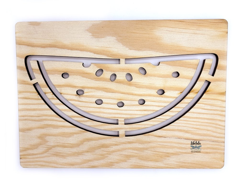 Šablóna na kreslenie - Zelenina-Ovocie – Melón (Veľkosť šablóna Veľký formát (cca. A4))