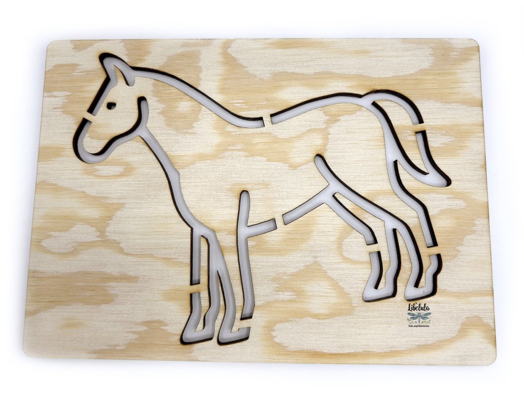 Šablóna na kreslenie Farma - Kôn variant 2 (Veľkosť šablóna Veľký formát (cca. A4))