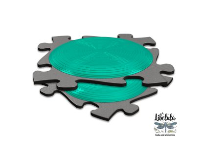 MUFFIK – Set aktívnych podložiek ROTANA (2 ks) (Barva Šedá/tyrkys)