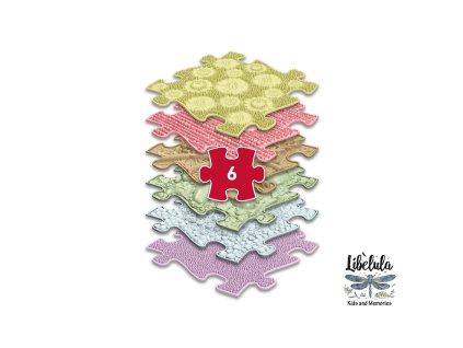 Set ortopedických podložek - Drobček Pastel (6 ks)