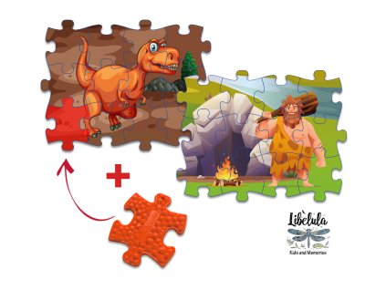 Everlasting Puzzle – Dinosauri / Pravek (Puzzle varianta Stegosaurus/Šavlozubý tygr)