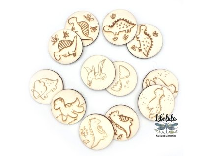 1429 drevene pexeso dino