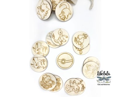 1453 drevene pexeso pokemon