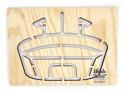 KresliSoMnou - Šablóna na kreslenie - Objekty - Štadión (Veľkosť šablóna Veľký formát (cca. A4))