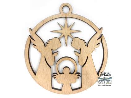 1645 drevena vianocna ozdoba svata noc 2