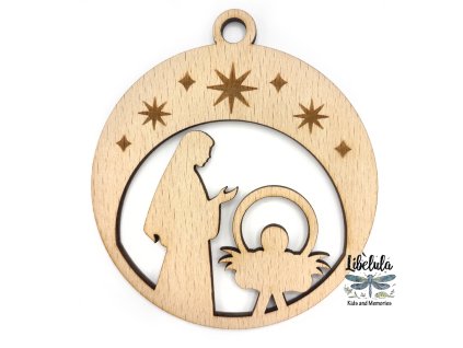 1657 drevena vianocna ozdoba svata noc 5