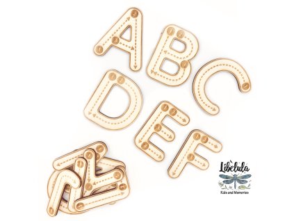 190 drevene montessori pismenka velke abecedne pismena sada 26 ks