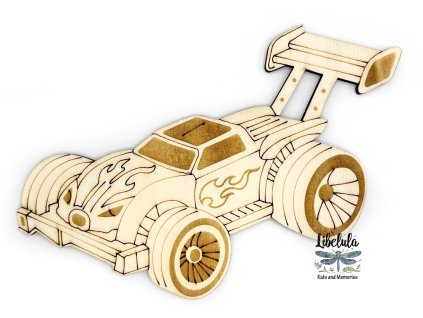 2062 paintme drevena omalovanka auta turbo buggy
