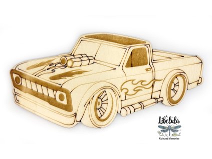 2074 3 paintme drevena omalovanka auta retro pickup
