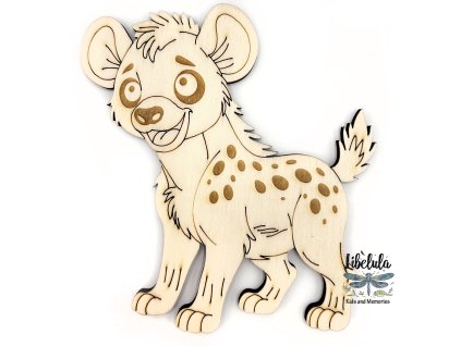 2092 paintme drevena omalovanka safari hyena skvrnita