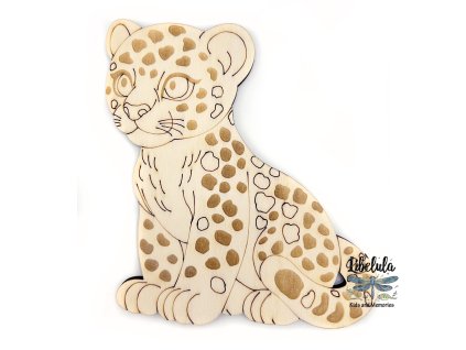 2107 4 paintme drevena omalovanka safari leopard