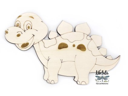 2200 paintme drevena omalovanka dino stegosaurus baby