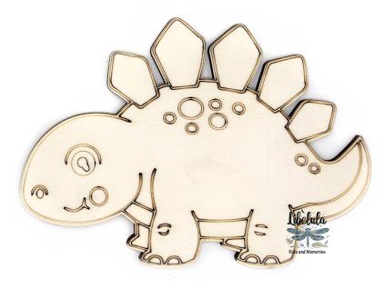 2215 paintme drevena omalovanka dino stegosaurus baby