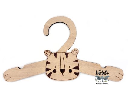 2362 4 drevene detske vesiaky tiger
