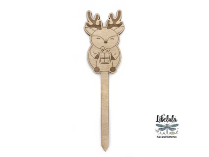 2401 dreveny zapich na tortu jelencek