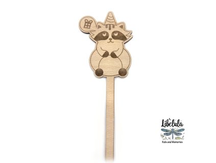 2407 dreveny zapich na tortu medvedik cistotny myval