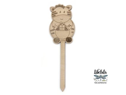 2419 dreveny zapich na tortu zebra