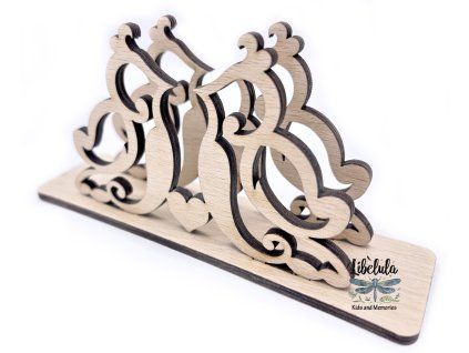 2452 dreveny stojan na servitky holubice