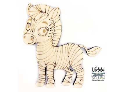 2839 paintme drevena omalovanka safari zebra